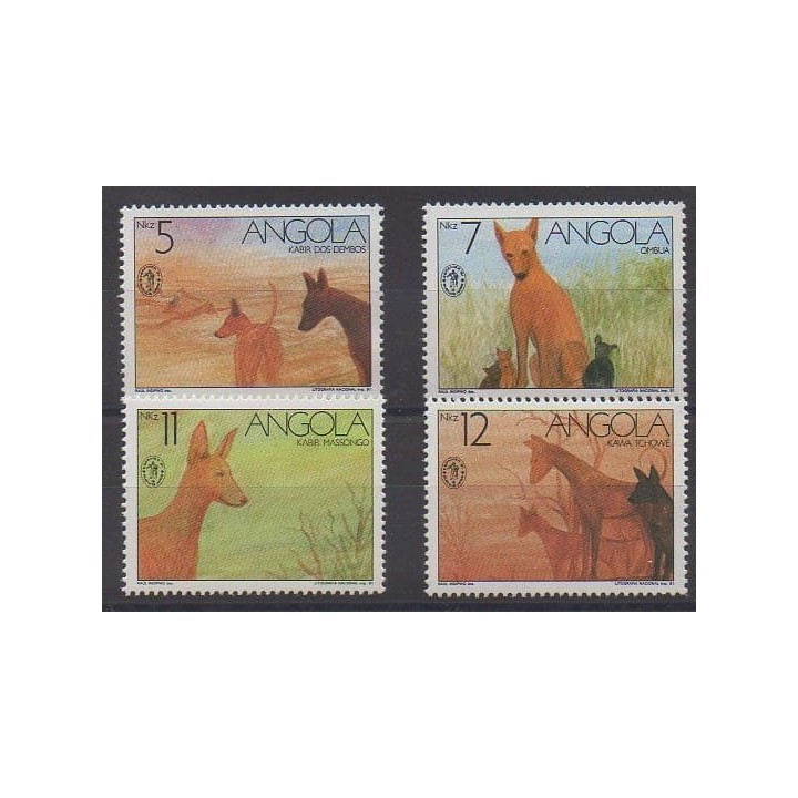 Acheter cette série de timbres d'Angola de l'année 1991 (No 828/831).