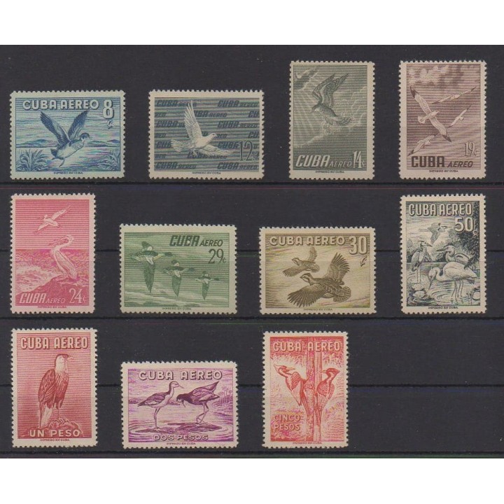 Acheter ces timbres  de l'année 1956 (No PA135/PA145).