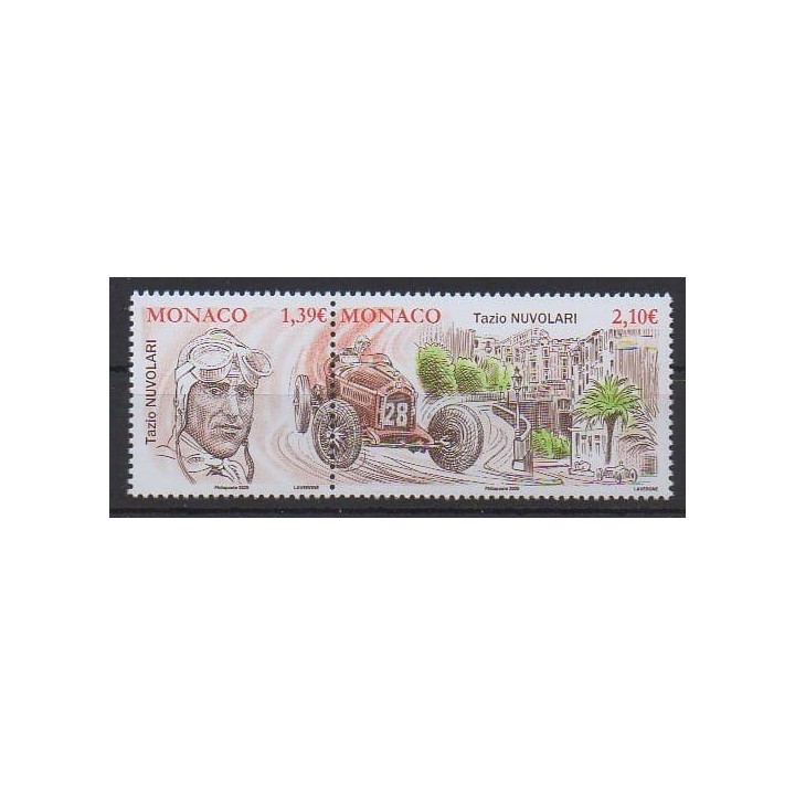 Buy this stamp of Monaco of the year 2025 (Tazio Nuvolari).