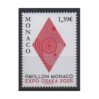 Buy this stamp of Monaco of the year 2025 (Exposition d'Osaka).