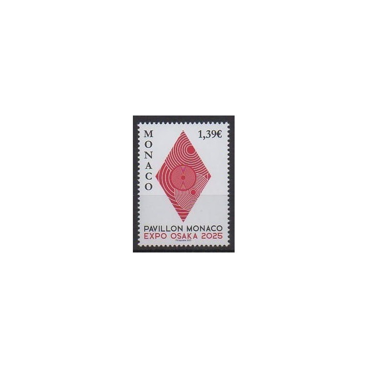 Buy this stamp of Monaco of the year 2025 (Exposition d'Osaka).