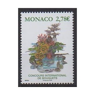 Buy this stamp of Monaco of the year 2025 (Concours de bouquets).