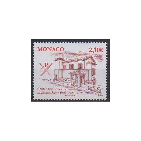 Monaco - 2025 - Nb 3480 - Churches