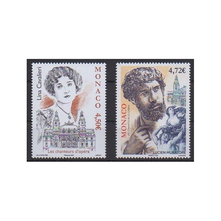Acheter cette série de timbres de Monaco de l'année 2025 (No 3473/3474).