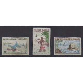 Buy this set of stamps of New Caledonia of the year 1962 (Nb 302/304).