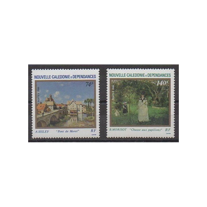 Acheter cette série de timbres de Nouvelle-Calédonie de l'année 1986 (No 529/530).