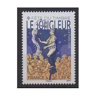 Acheter ce timbre de France de l'année 2025 (Le jongleur).
