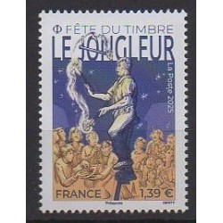 France - Poste - 2025 - No 5854 - Cirque ou magie - Philatélie -