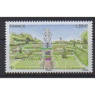 Buy this stamp of France of the year 2025 (Nécropole de Chasseneuil).