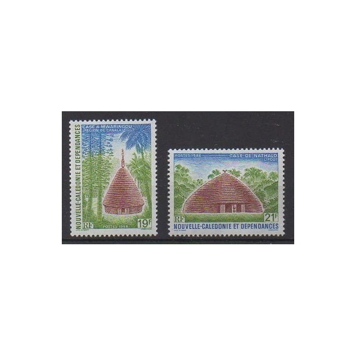 Acheter cette série de timbres de Nouvelle-Calédonie de l'année 1988 (No 553/554).
