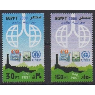 Acheter cette série de timbres d'Égypte de l'année 2008 (No 1990/1991).