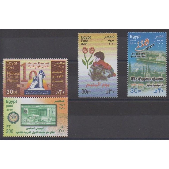 Buy this set of stamps of Egypt of the year 2010 (Nb 2061/2064).