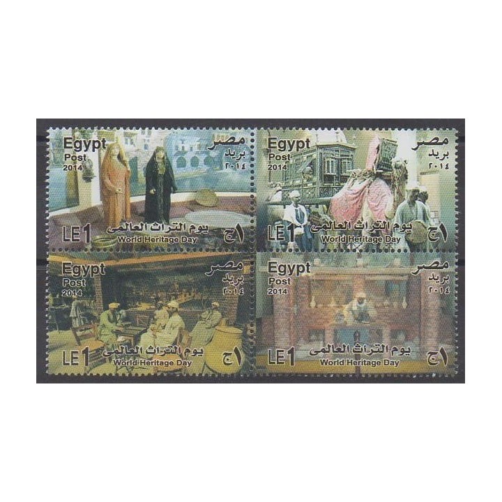 Acheter cette série de timbres d'Égypte de l'année 2014 (No 2149/2152).