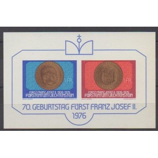 Acheter ce bloc-feuillet du Liechtenstein  de l'année 1976 (No BF13).