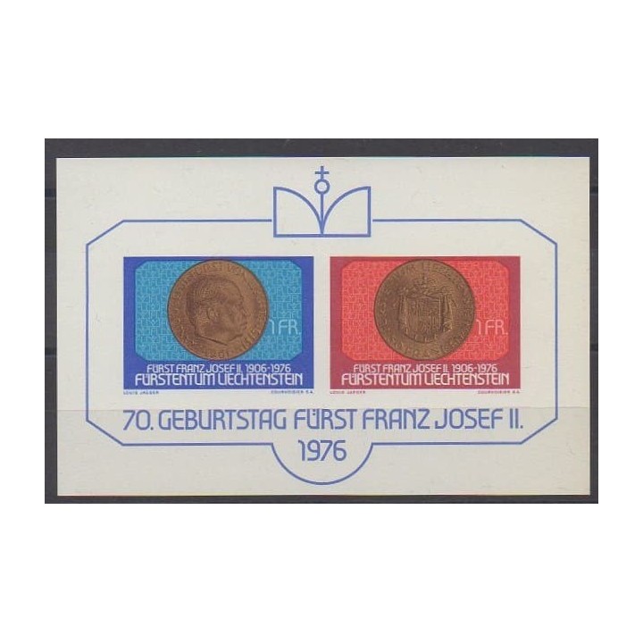 Acheter ce bloc-feuillet du Liechtenstein  de l'année 1976 (No BF13).