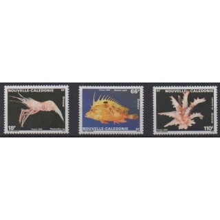 Acheter cette série de timbres de Nouvelle-Calédonie de l'année 1989 (No 576/578).