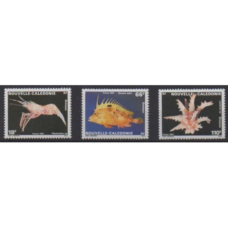 New Caledonia - 1989 - Nb 576/578 - Sea life