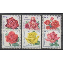 Allemagne orientale (RDA) - 1972 - No 1452/1455 - Roses