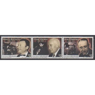 Acheter cette série de timbres d'Uruguay de l'année 2011 (No 2528/2530).