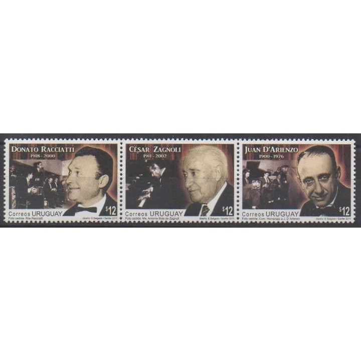 Buy this set of stamps of Uruguay of the year 2011 (Nb 2528/2530).