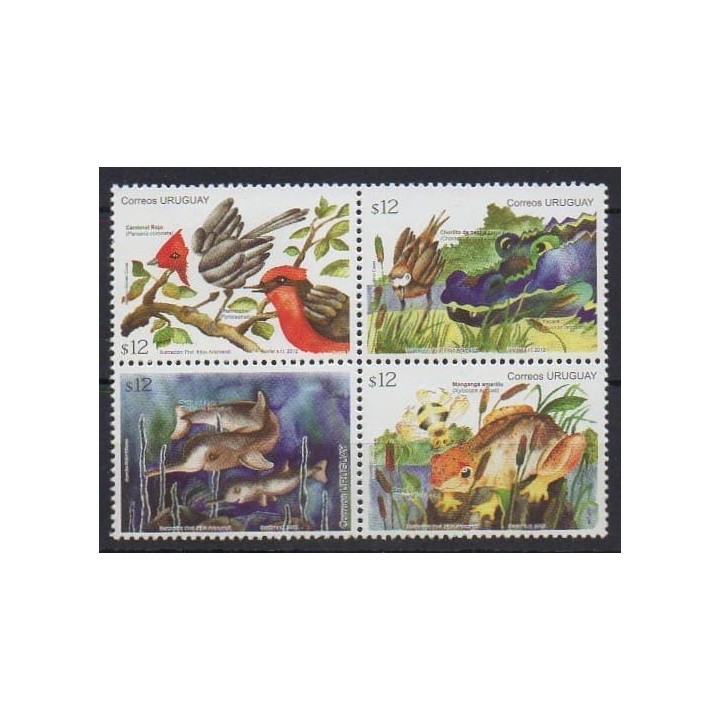 Buy this set of stamps of Uruguay of the year 2012 (Nb 2568/2571).