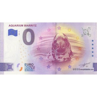 Billet souvenir touristique - 2025-13 - Aquarium Biarritz - Le phoque - (Pyrénées-Atlantiques)