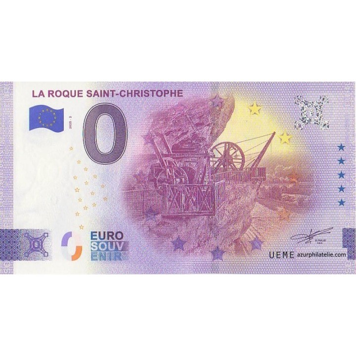 Euro banknote memory - 2025 - La Roque Saint-Christophe - (Dordogne)