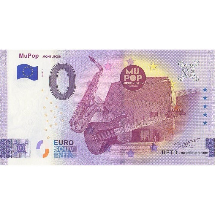 Billet souvenir touristique - 2025-1 - Mupop - (Allier )