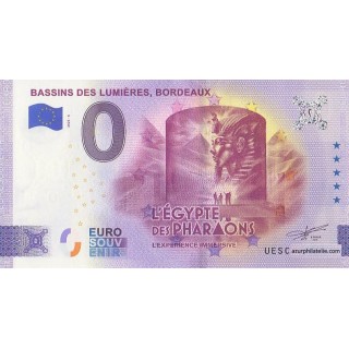 Euro banknote memory - 2025 - Bassins de lumieres, Bordeaux - L'Egypte des pharaons - (Gironde)