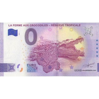 Billet souvenir touristique - 2025-1 - La ferme aux crocodiles - Réserve rropicale - (Drôme)