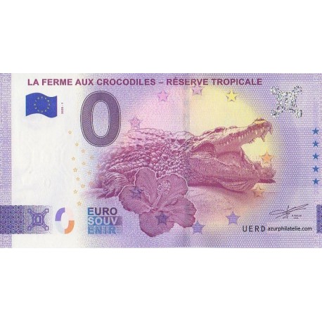 Euro banknote memory - 26 - La ferme aux crocodiles - Réserve tropicale - 2025-1