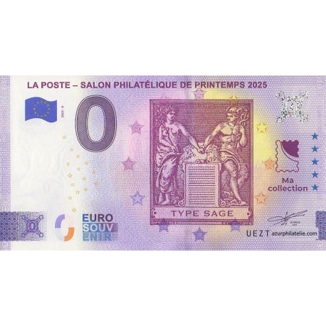 Euro banknote memory - 75 - La Poste - Salon philatelique de printemps 2025 - Type Sage - 2025-8