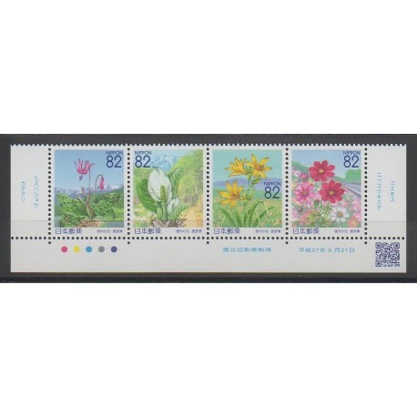 Japon - 2015 - No 7133/7136 - Fleurs
