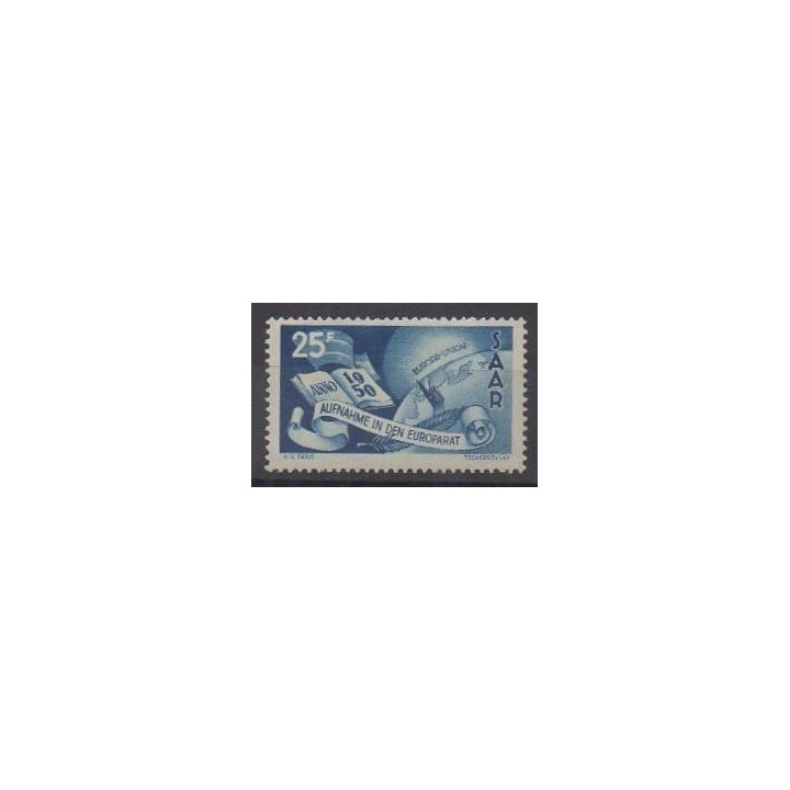 Acheter ce timbre de Sarre de l'année 1950 (No 277). - Neuf avec charnière