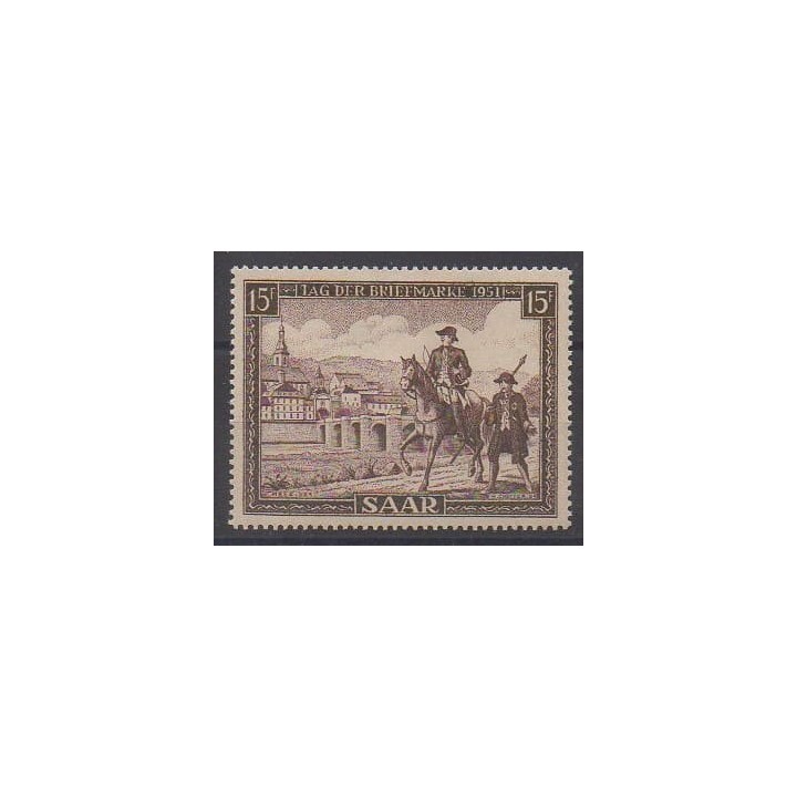Buy this stamp of Saar of the year 1951 (Nb 291). - Mint hinged