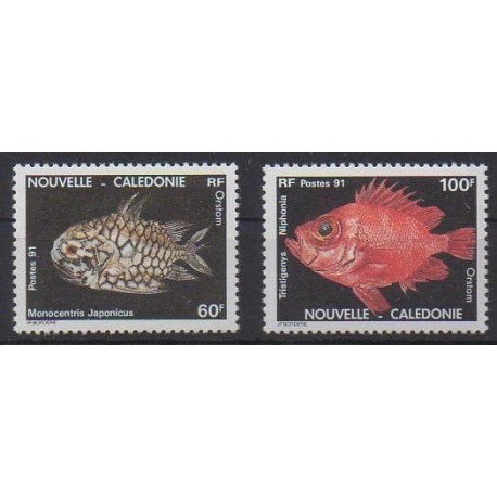 Nouvelle-Calédonie - 1991 - No 617/618 - Vie marine