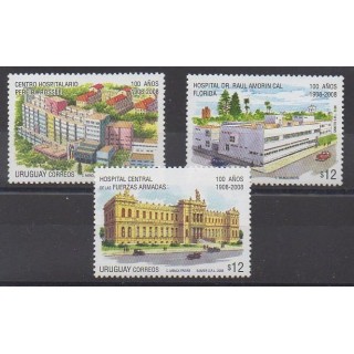 Acheter cette série de timbres d'Uruguay de l'année 2008 (No 2364/2366).