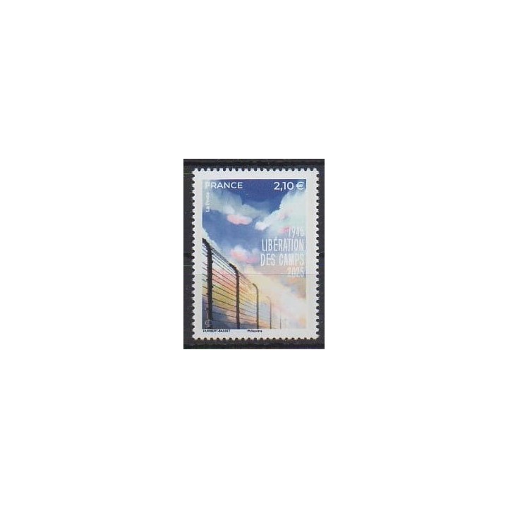 Buy this stamp of France of the year 2025 (Libération des camps).