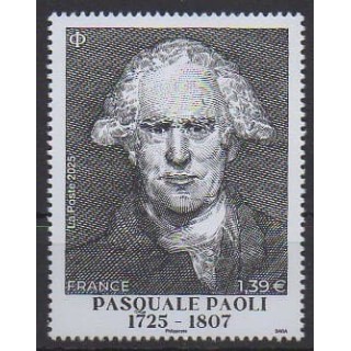 Buy this stamp of France of the year 2025 (Pasquale Paoli).