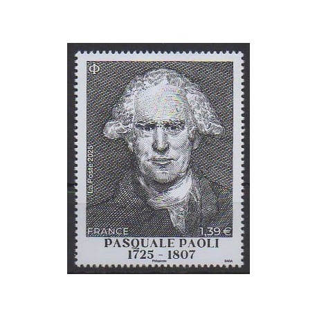 France - Poste - 2025 - Pasquale Paoli - Célébrités