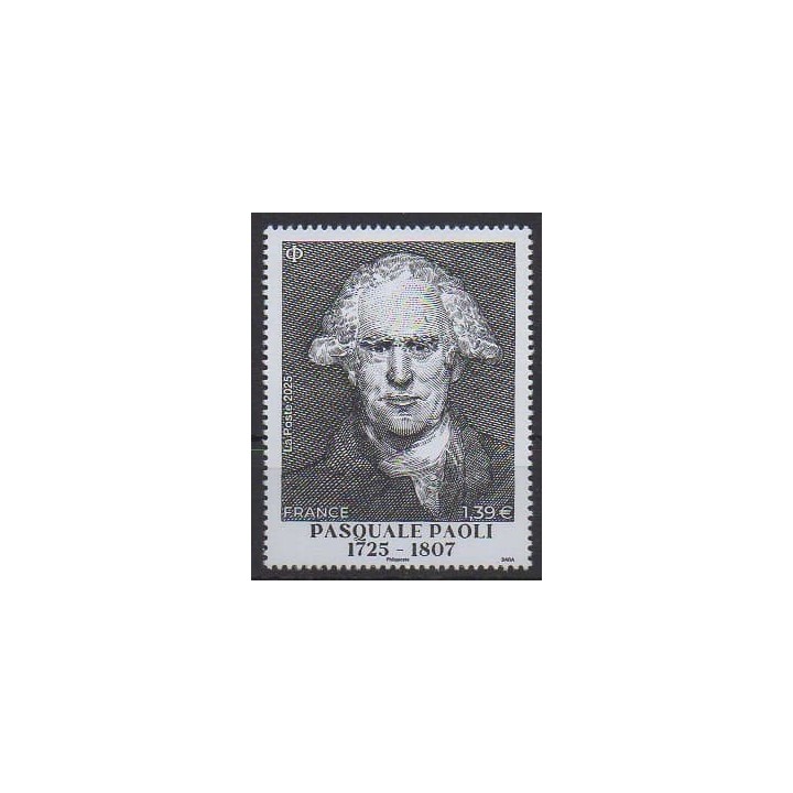 Buy this stamp of France of the year 2025 (Pasquale Paoli).