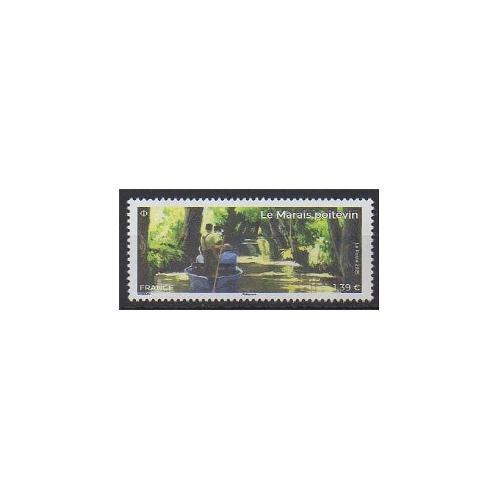 Buy this stamp of France of the year 2025 (Le marais poitevin).