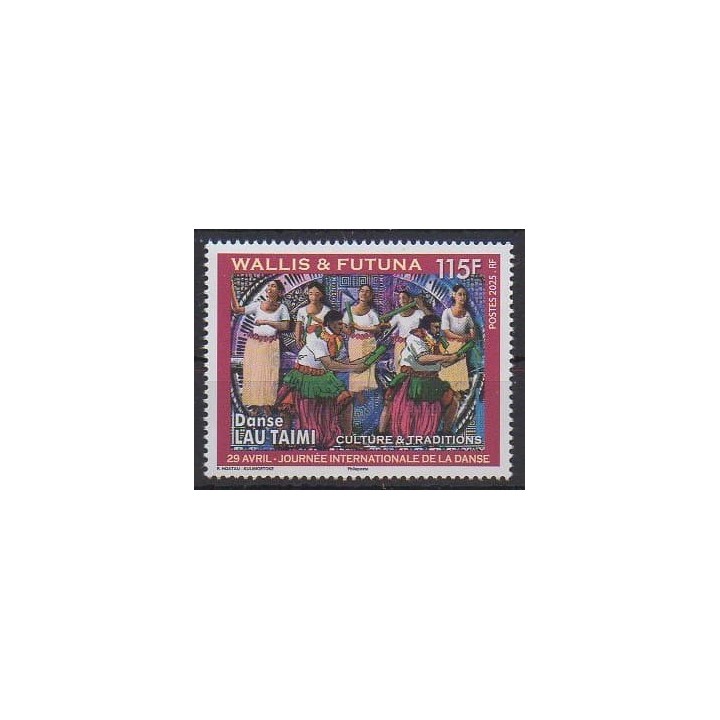 Buy this stamp of Wallis et Futuna of the year 2025 (Danse Lau Taimi).