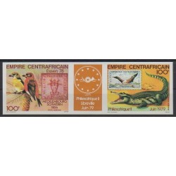 Central African Republic - 1978 - Nb PA196A ND - Animals - Stamps on stamps