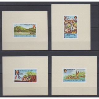 Buy these 4 souvenir sheets of Central African Republic of the year 1978 (Nb 342/345 BF ND). - Mint hinged