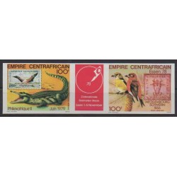 Central African Republic - 1978 - Nb PA196A ND - Animals - Stamps on stamps - Mint hinged