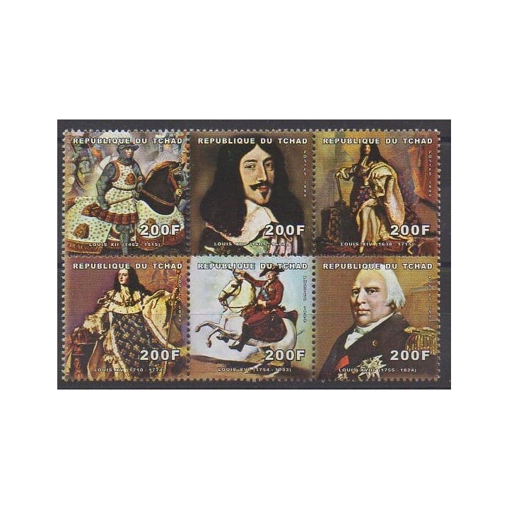 Acheter cette série de timbres du Tchad de l'année 1999 (No 1100BG/1100BM).