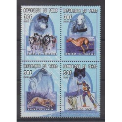 Tchad - 2001 - No 1235/1238 - Chiens