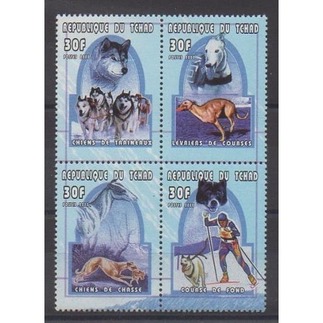 Tchad - 2001 - No 1235/1238 - Chiens
