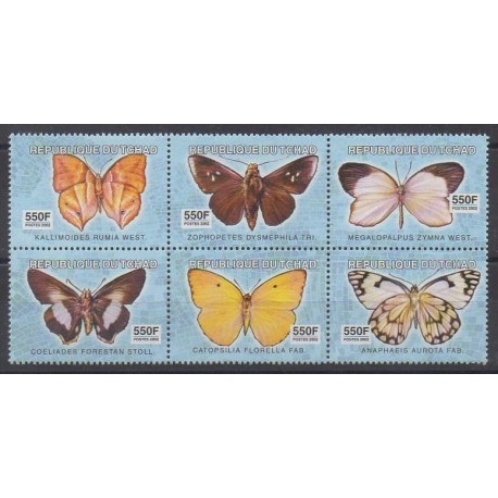 Tchad - 2003 - No 1481/1486 - Insectes
